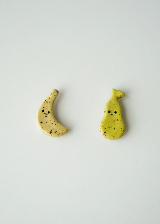 prickly pear and banana magnet set