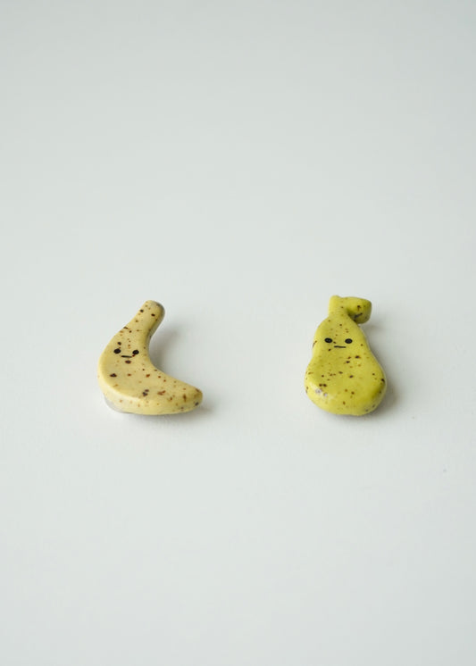 prickly pear and banana magnet set