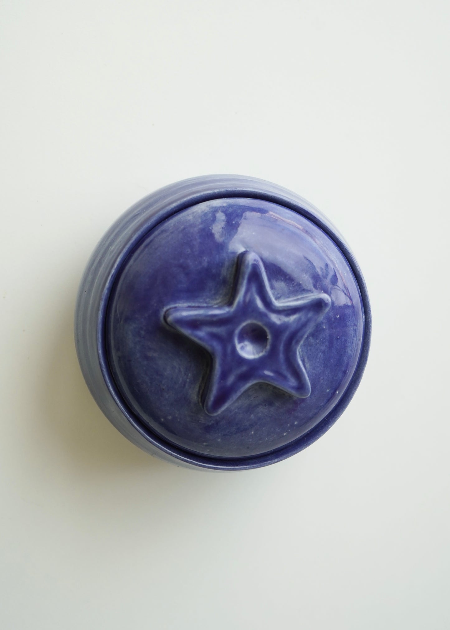 big blueberry trinket box jar
