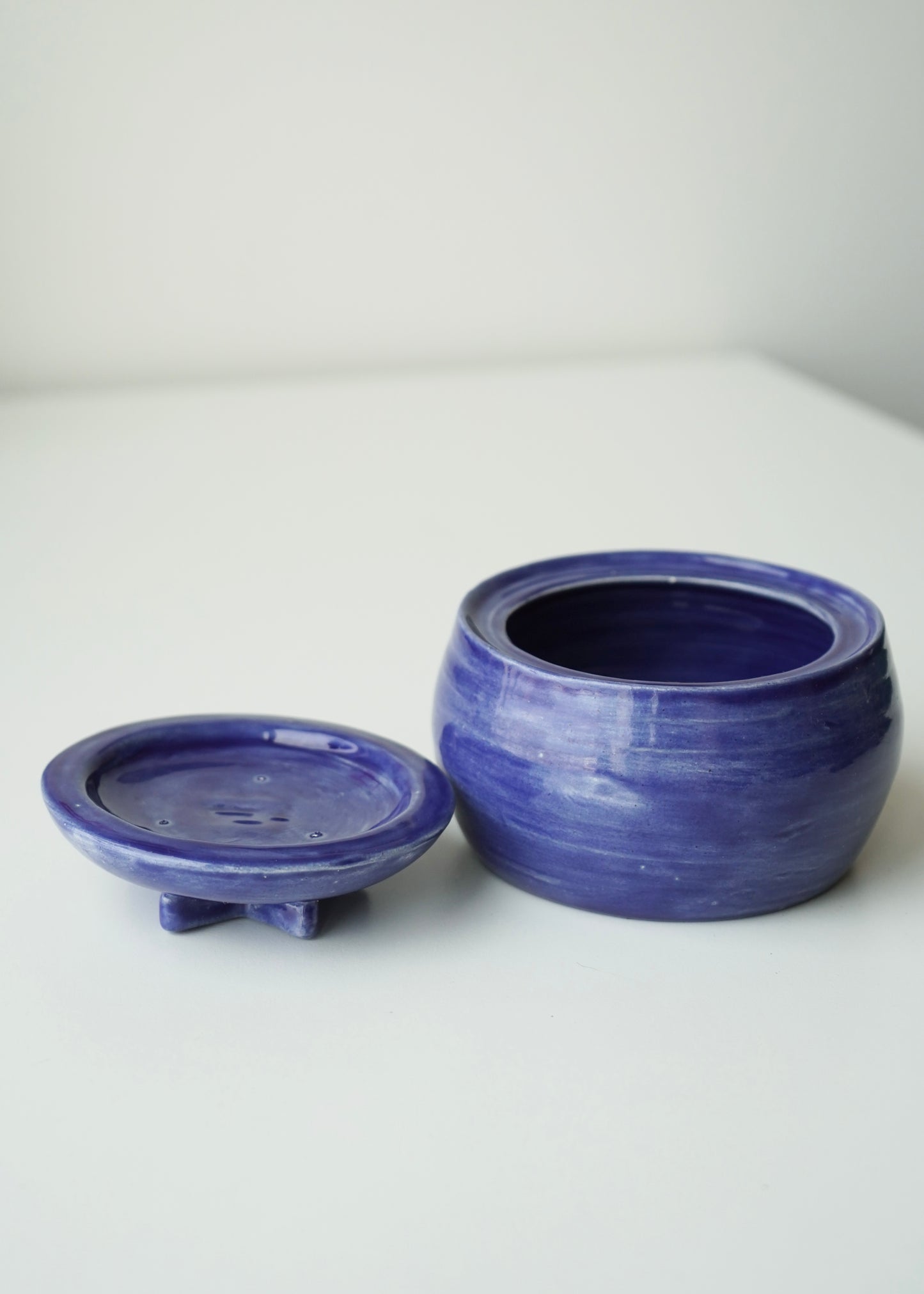 big blueberry trinket box jar